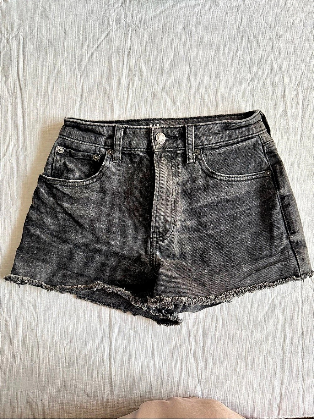 Gap Sky High Short Girls Size 14 Black Denim Shorts